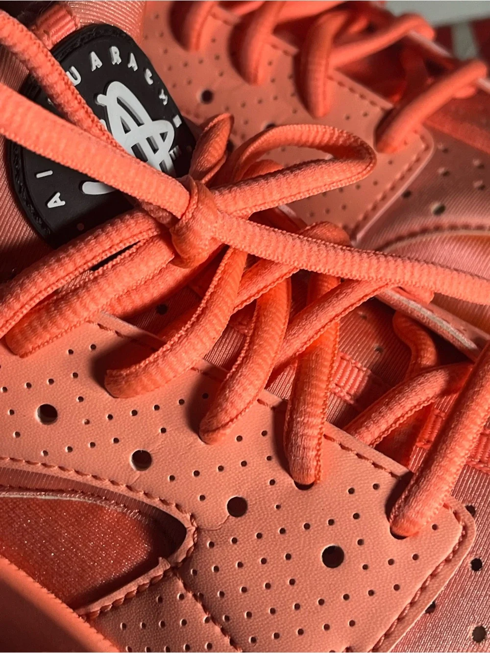 Nike Kids Coral/Orange Huarache Sneakers